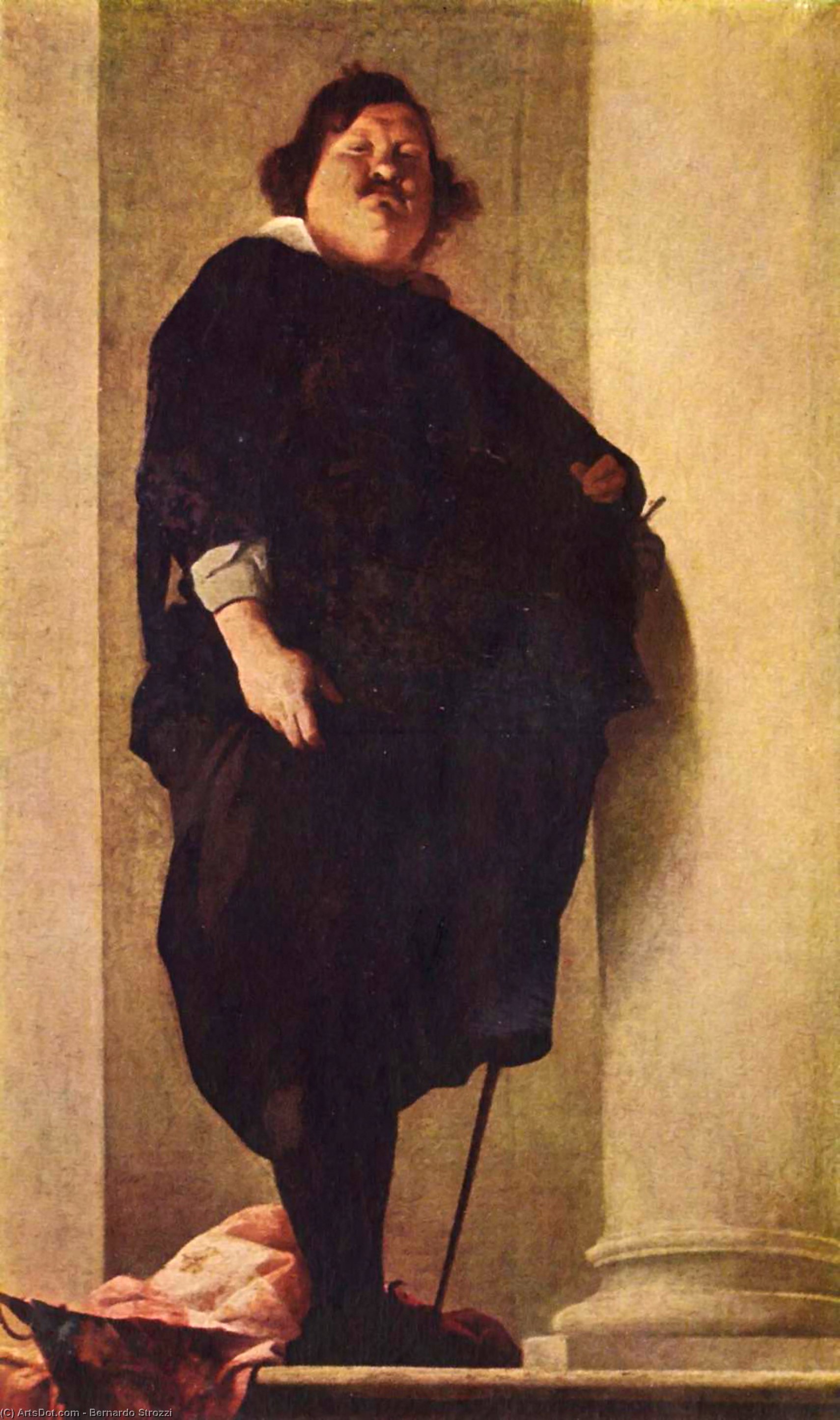 Portrait Of A Fat Gentleman — Bernardo Strozzi
