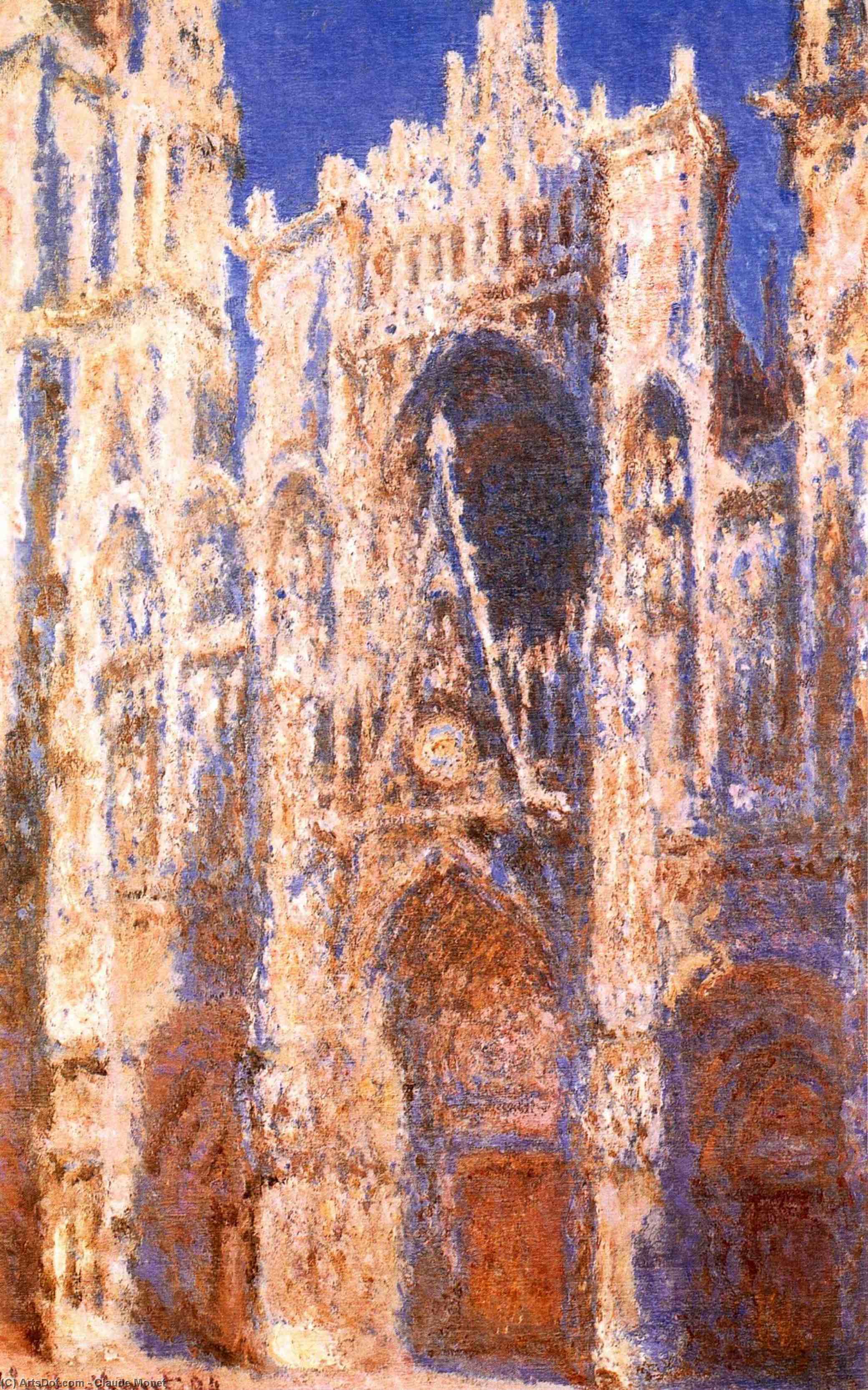 Rouen Cathedral, The Portal In The Sun — Claude Monet