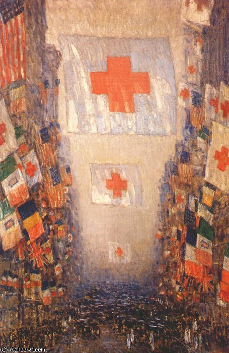 Red Cross Drive, May — Frederick Childe Hassam