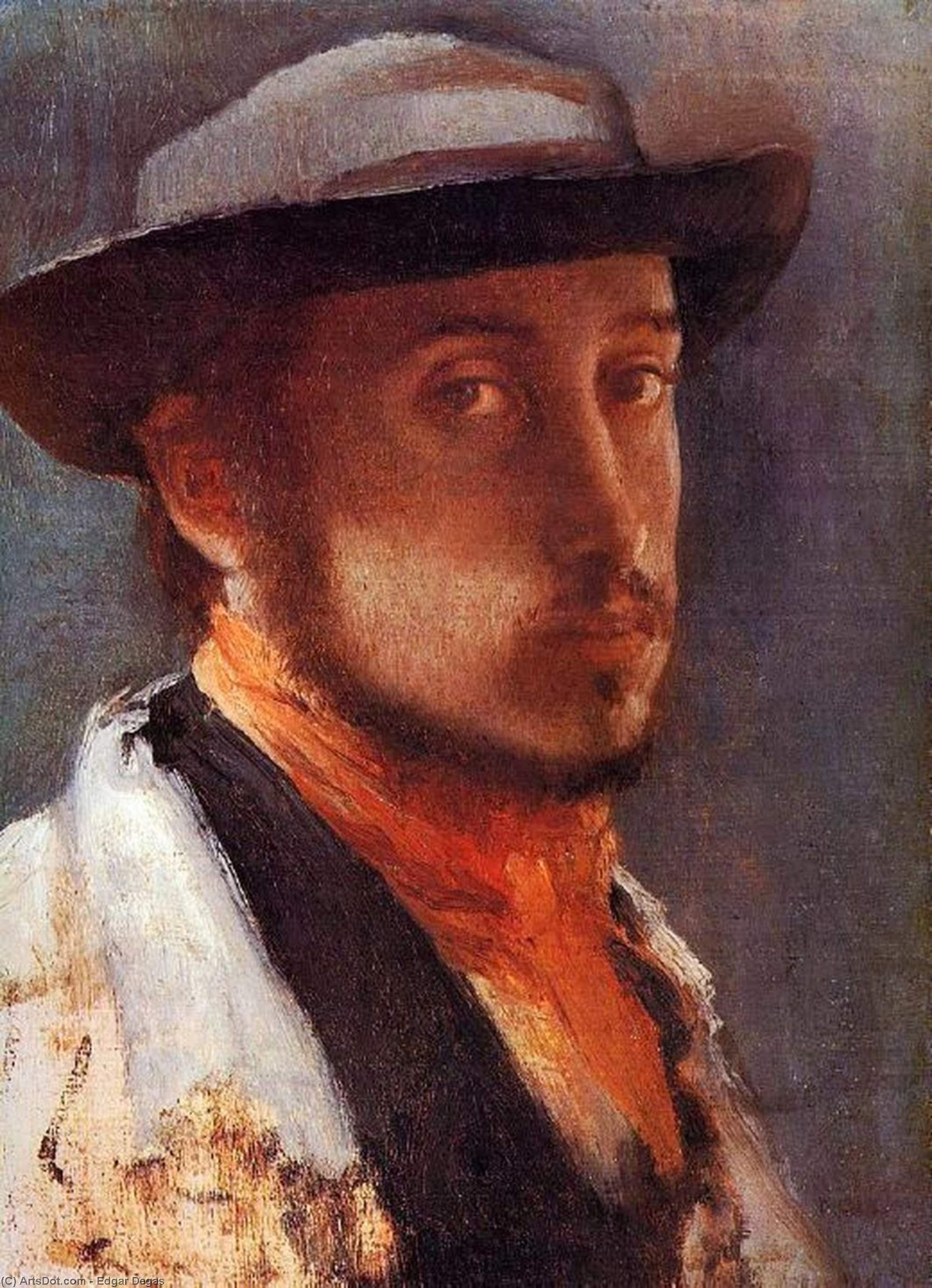 Self Portrait In A Soft Hat — Edgar Degas