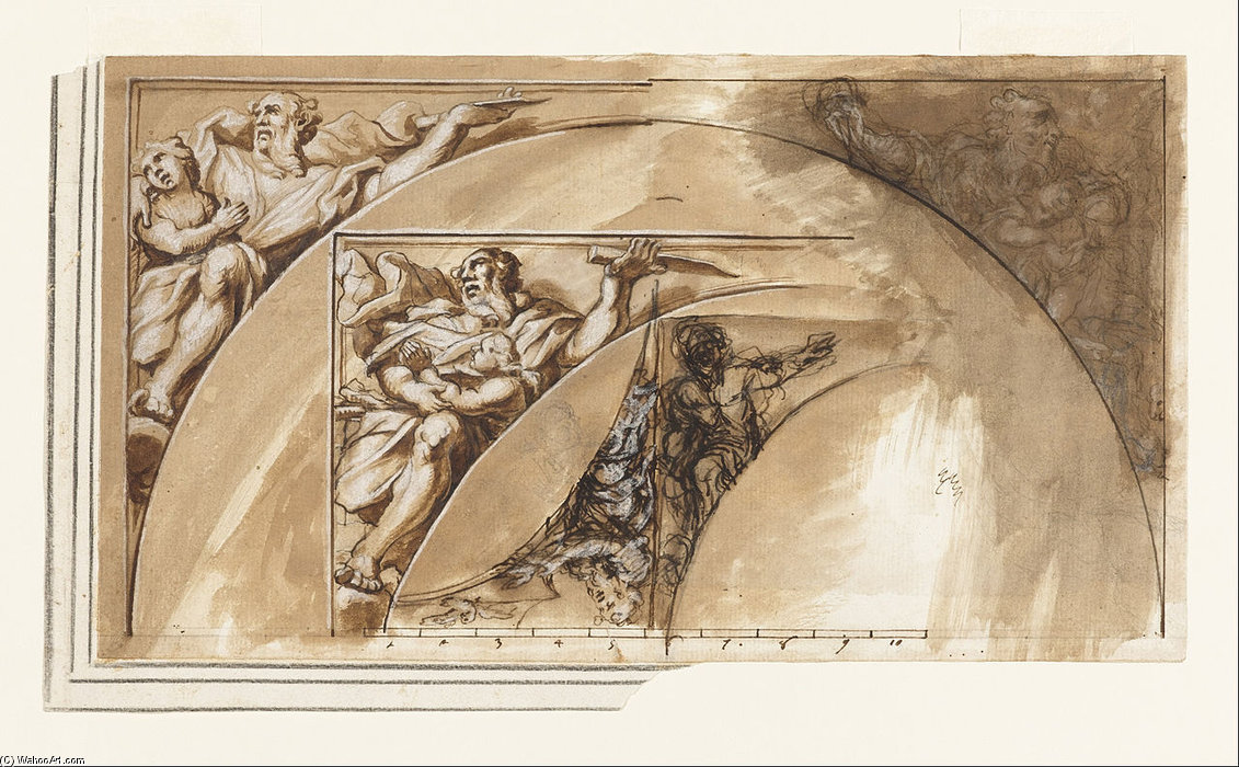Design For Spandral Decoration — Ciro Ferri