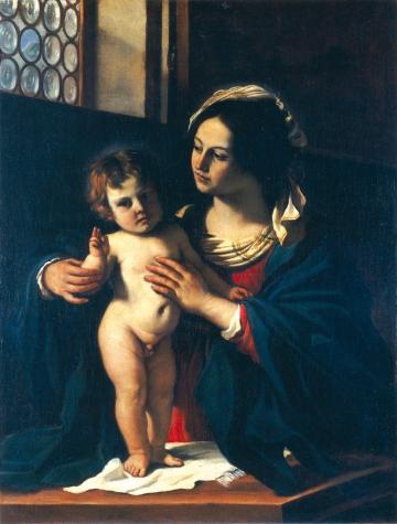 Madonna And The Child — Guercino