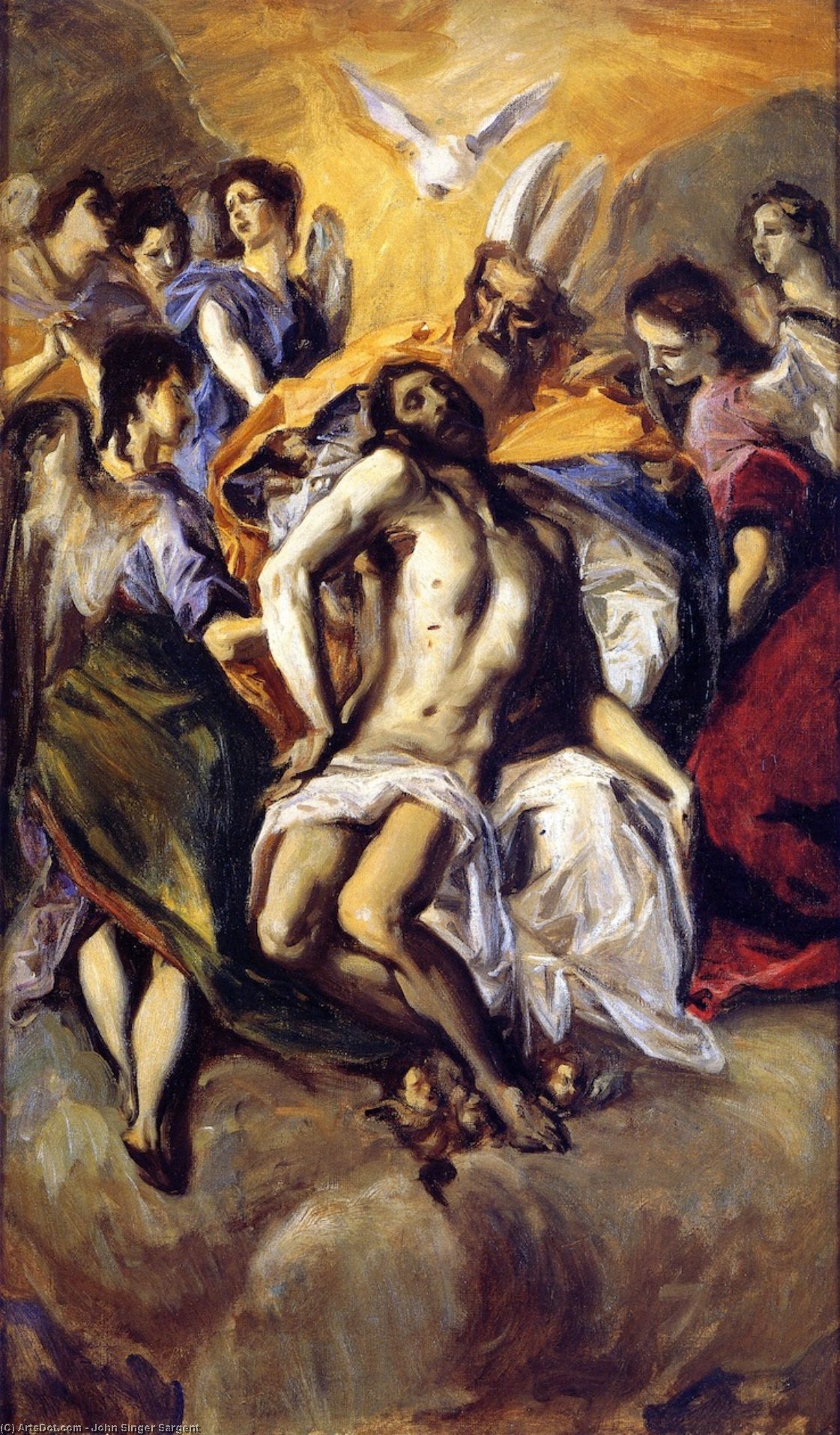 The Holy Trinity, After El Greco — John Singer Sargent
