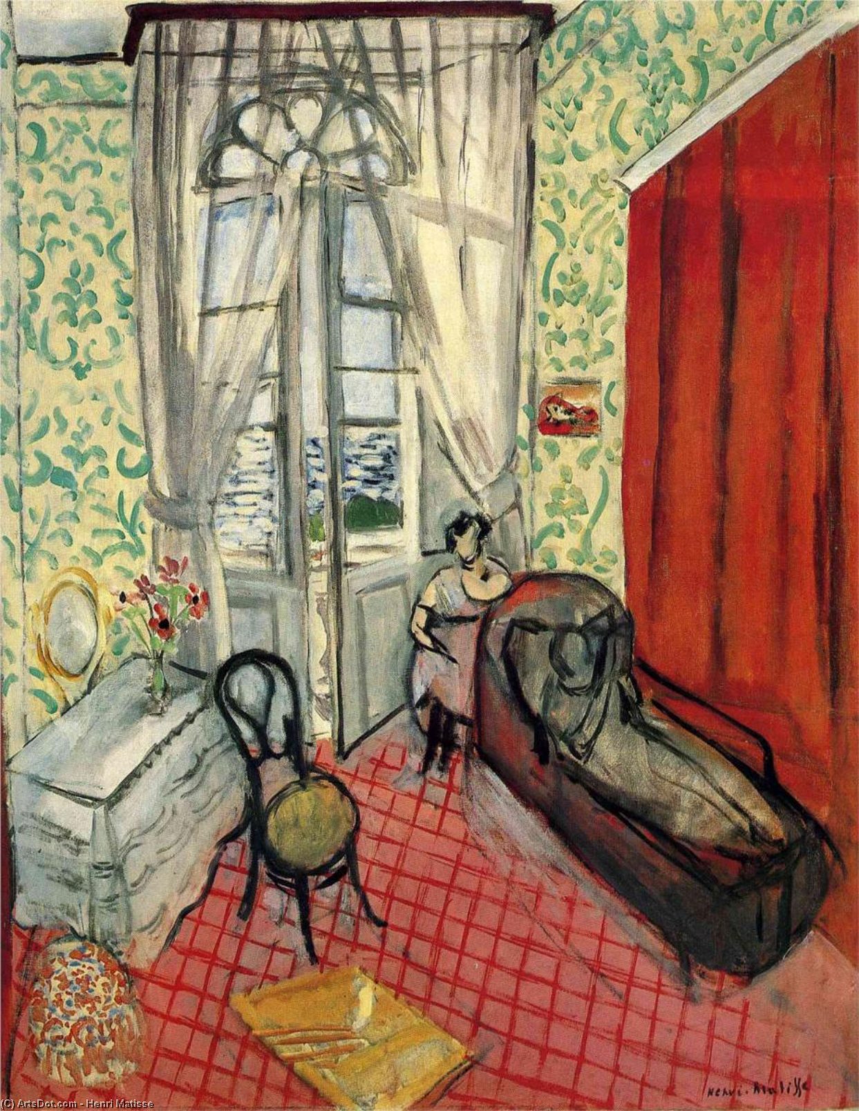 Woman On Sofa Or Couch — Henri Matisse