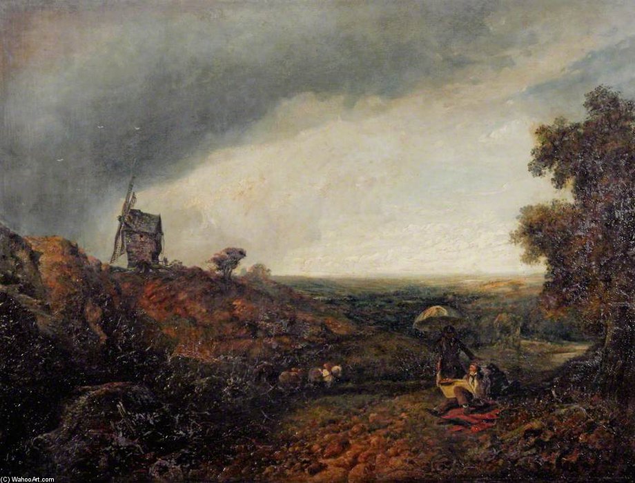 A View Of Gresham Near Cromer — Alfred George Stannard