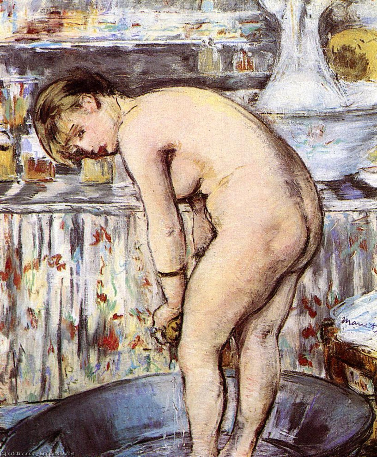 Woman In The Tub — Édouard Manet