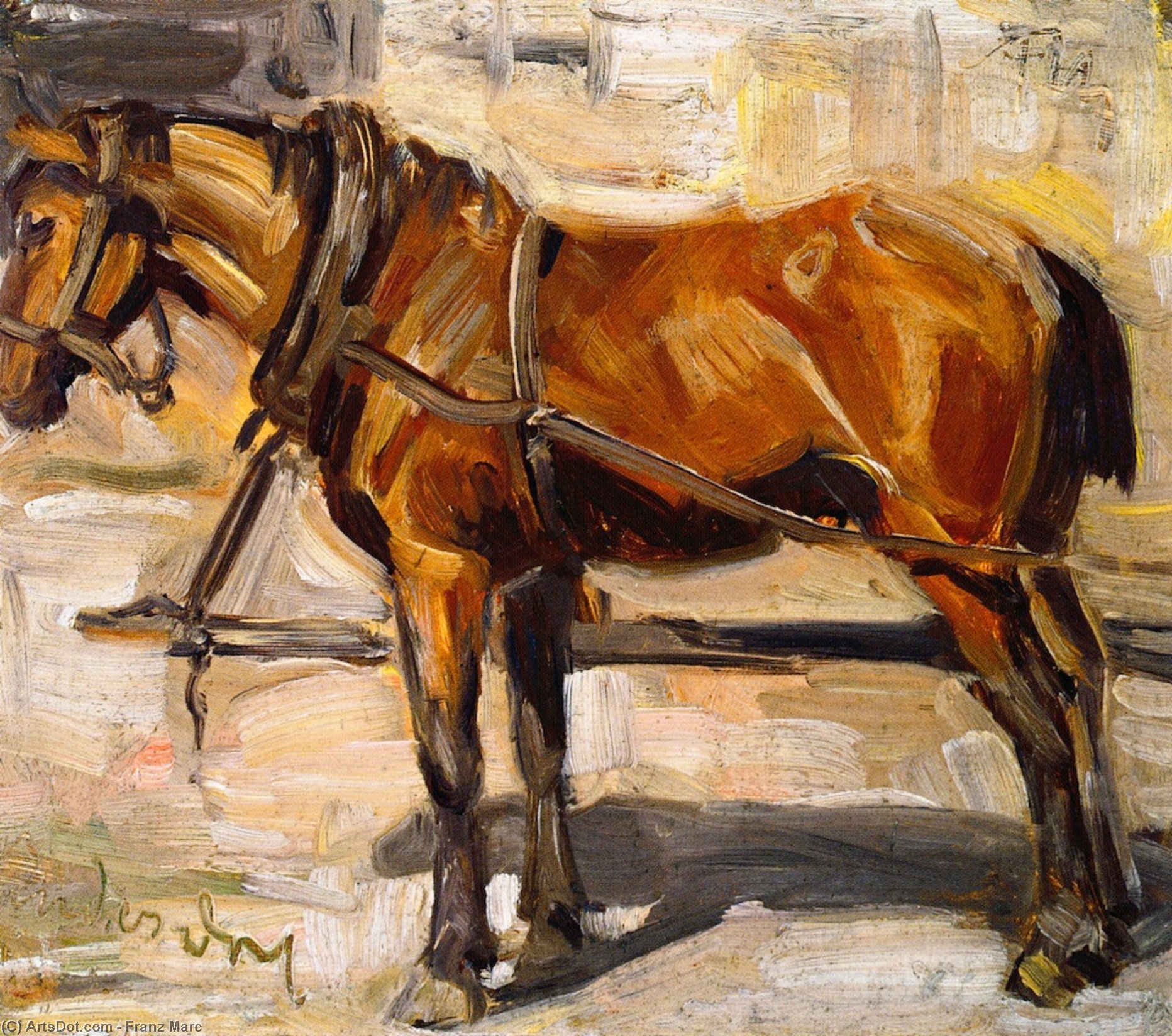 Small Study Of A Horse I — Franz Marc