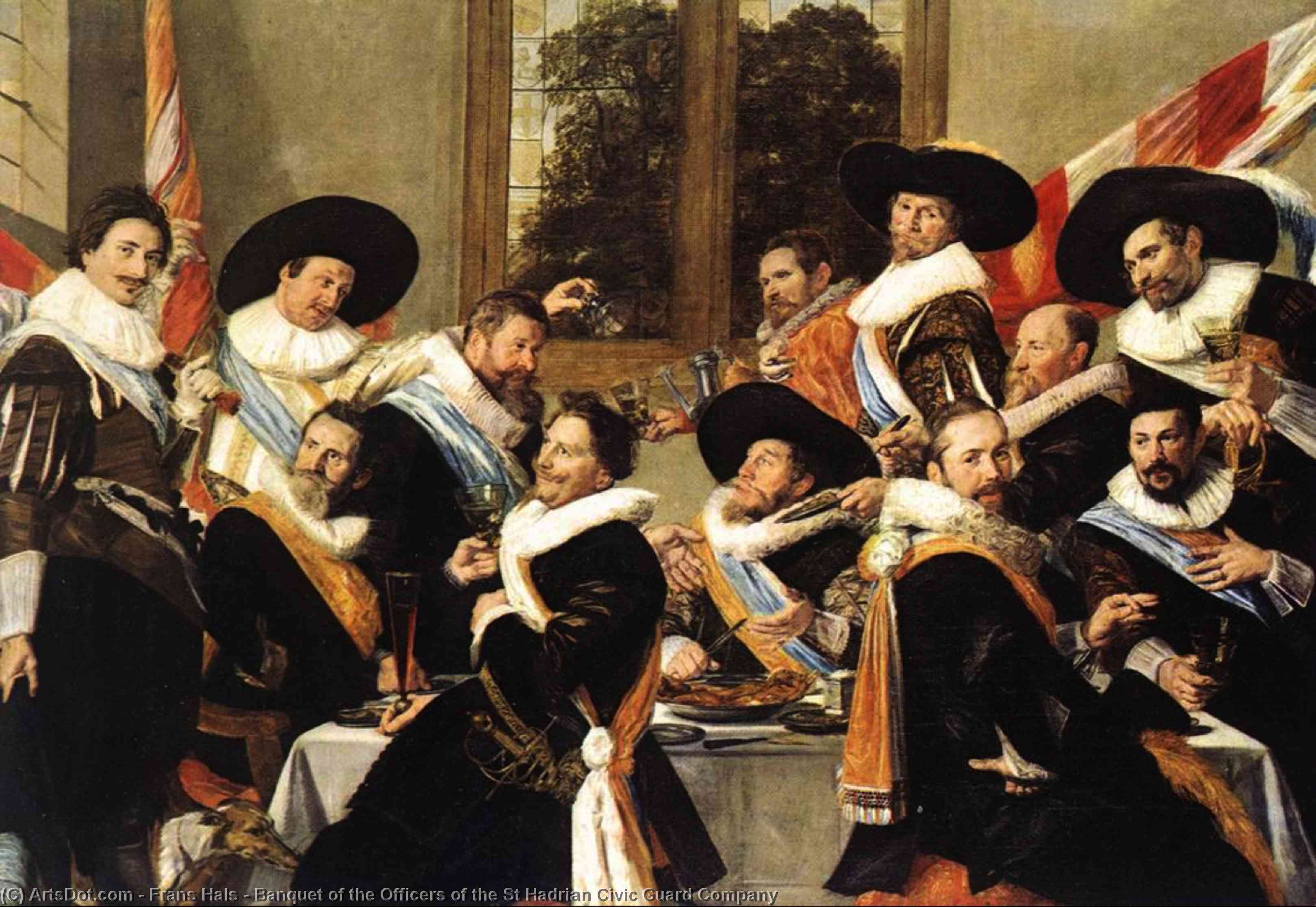 Banquet Of The Officers Of The St Hadrian Civic Guard Company — Frans Hals I