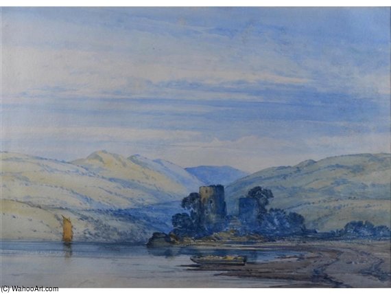 A Castle On The Shore Of A Lake — John Callow