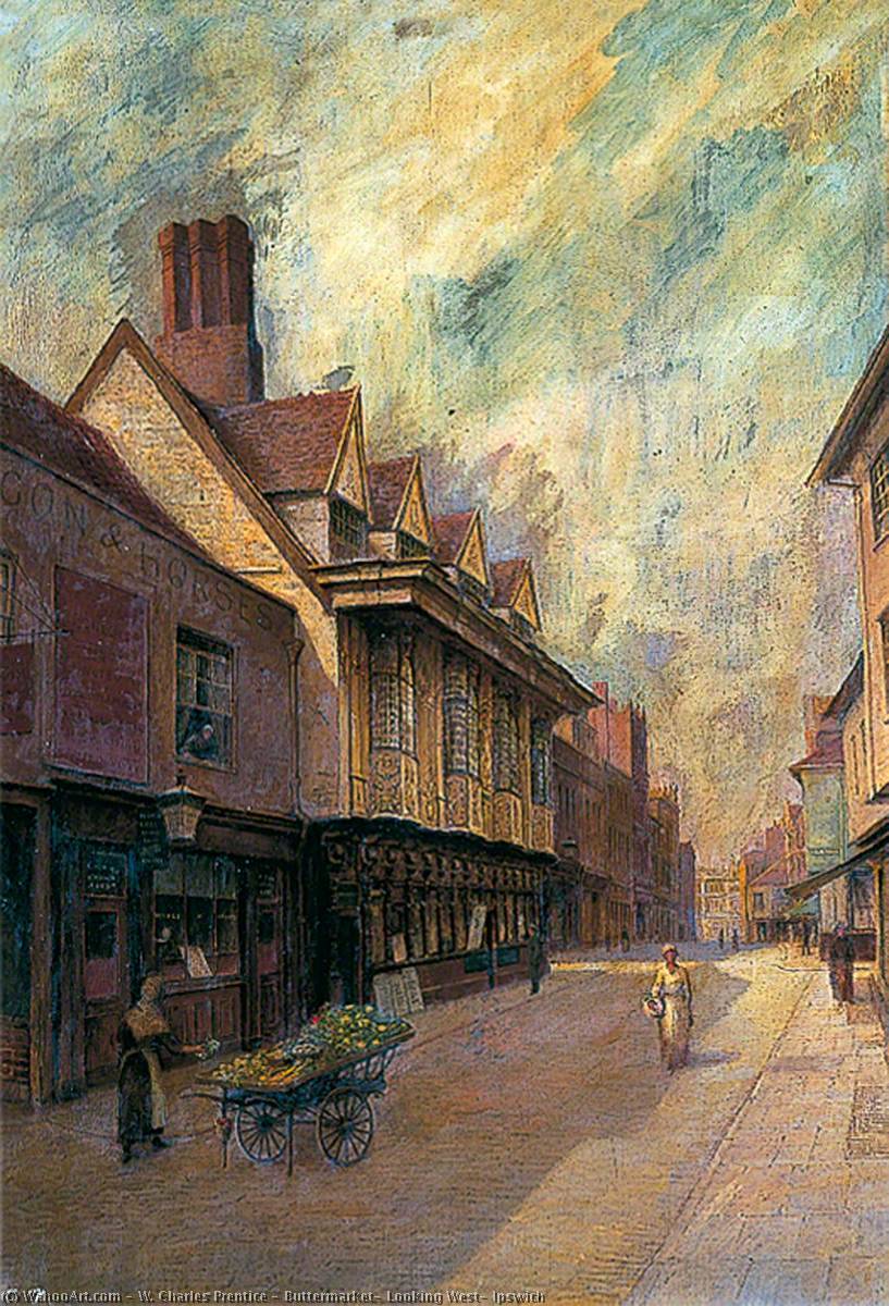 Buttermarket, Looking West, Ipswich — W. Charles Prentice