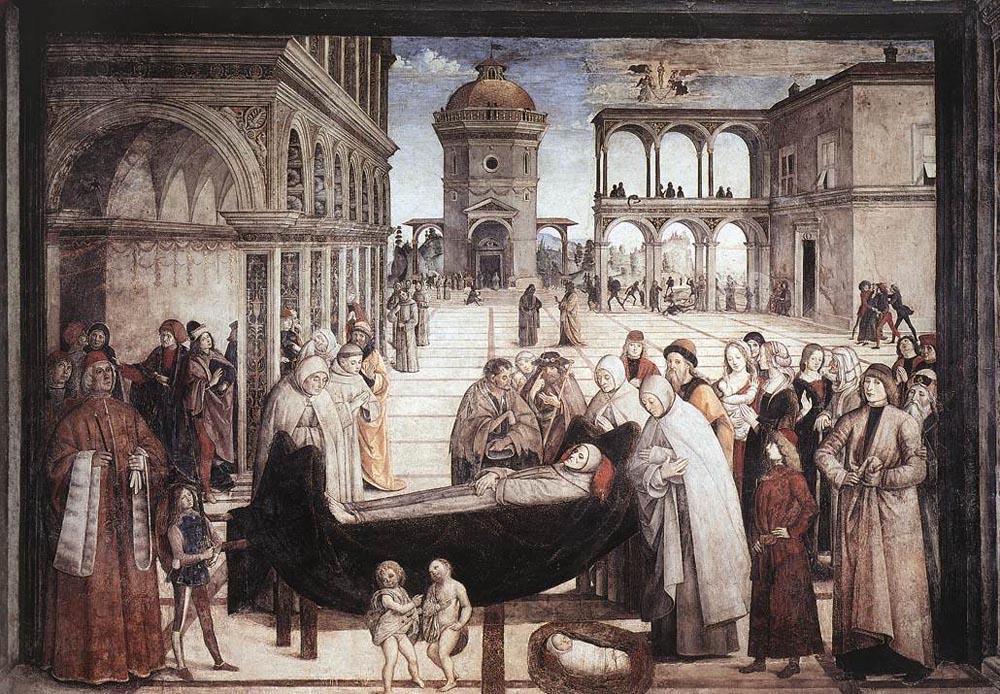 Death Of St Bernadine — Bernardino Di Betto (pintoricchio)