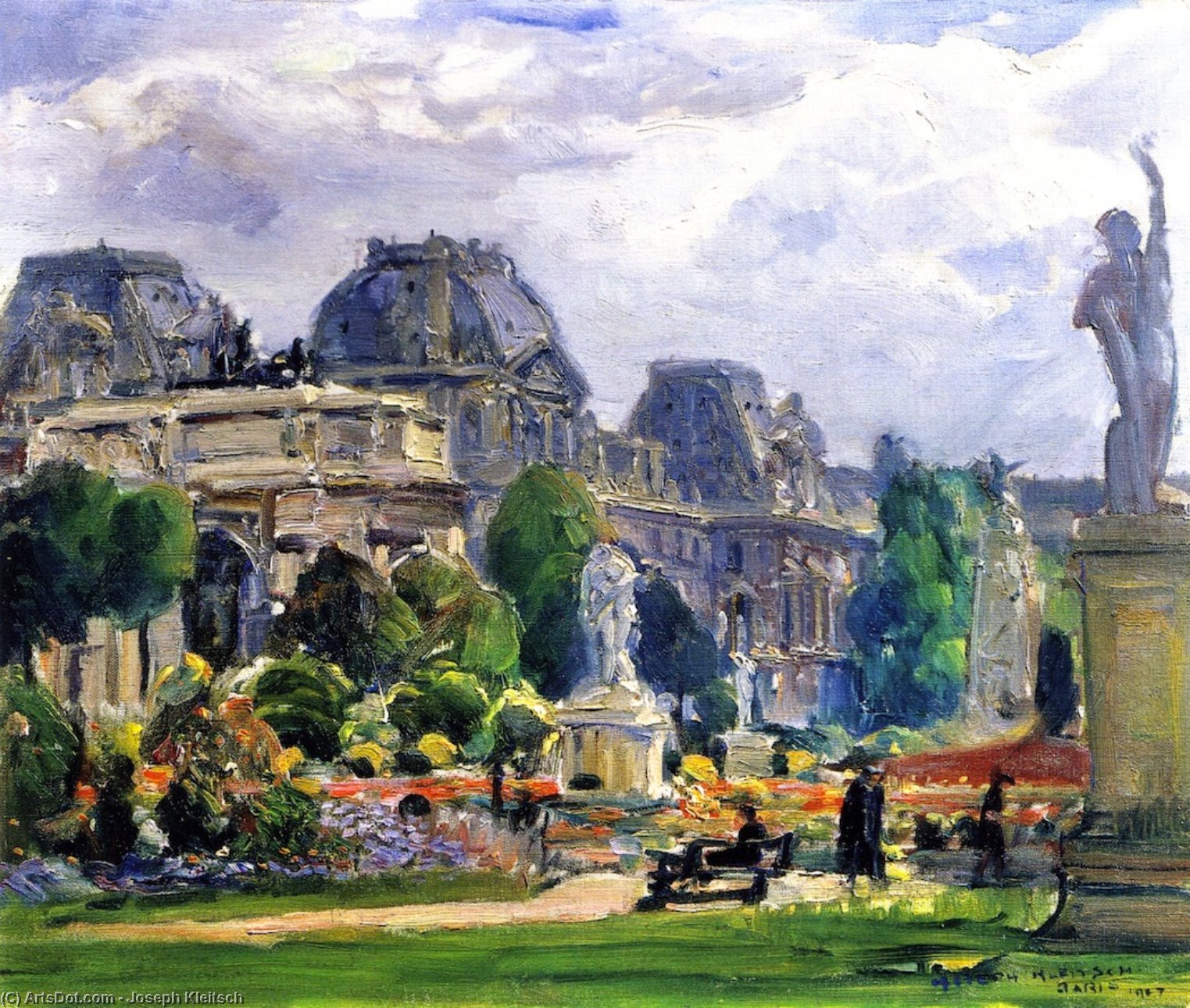 Jardin Du Carrousel, Paris — Joseph Kleitsch
