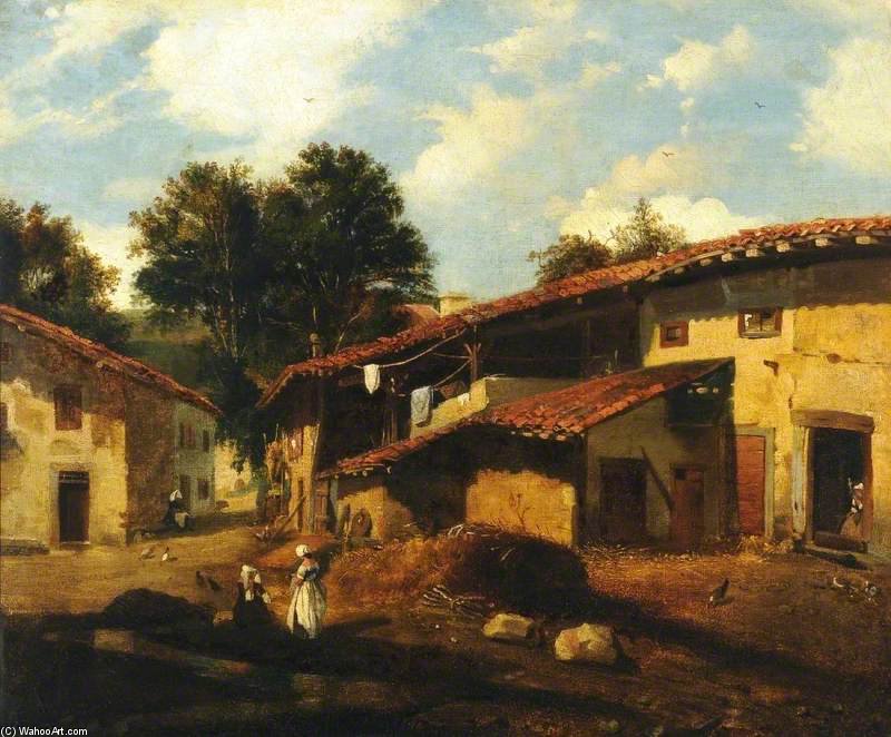 Village In Normandy, France, Noon — John Sell Cotman