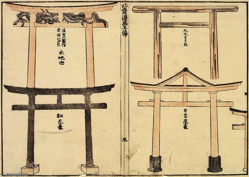 Various Types Of Torii Arch — Katsushika Hokusai