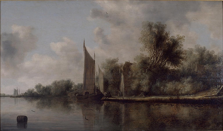 Bord De Rivière — Salomon Van Ruisdael