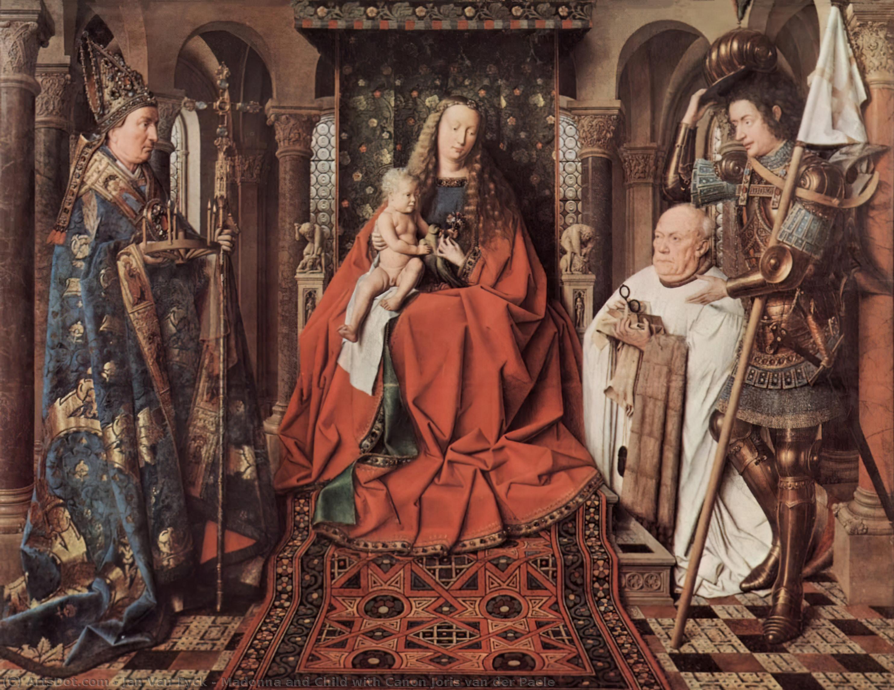 Madonna And Child With Canon Joris Van Der Paele — Jan Van Eyck