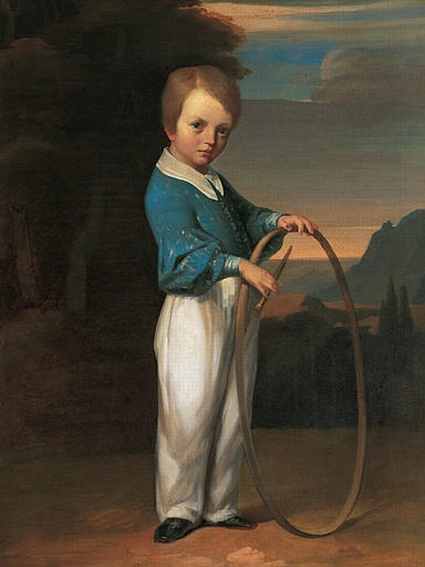 Enfant Au Cerceau (jules Vallemont) — Jean-françois Millet