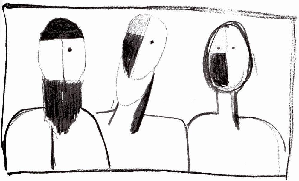 Three Heads — Kazimir Malevich