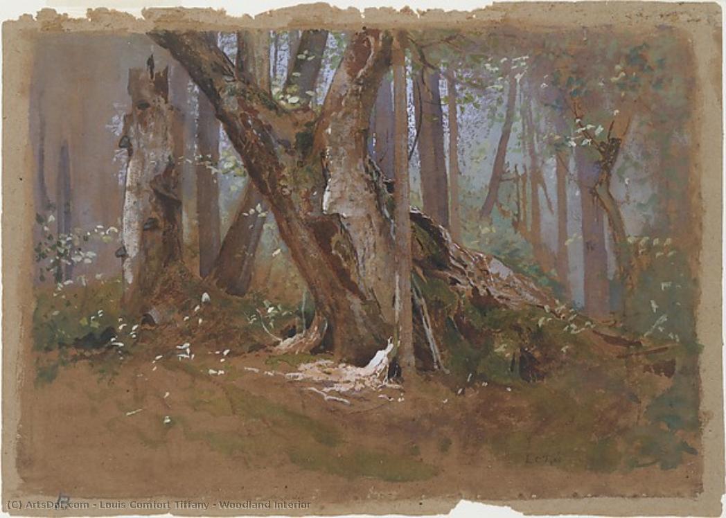 Woodland Interior — Louis Comfort Tiffany