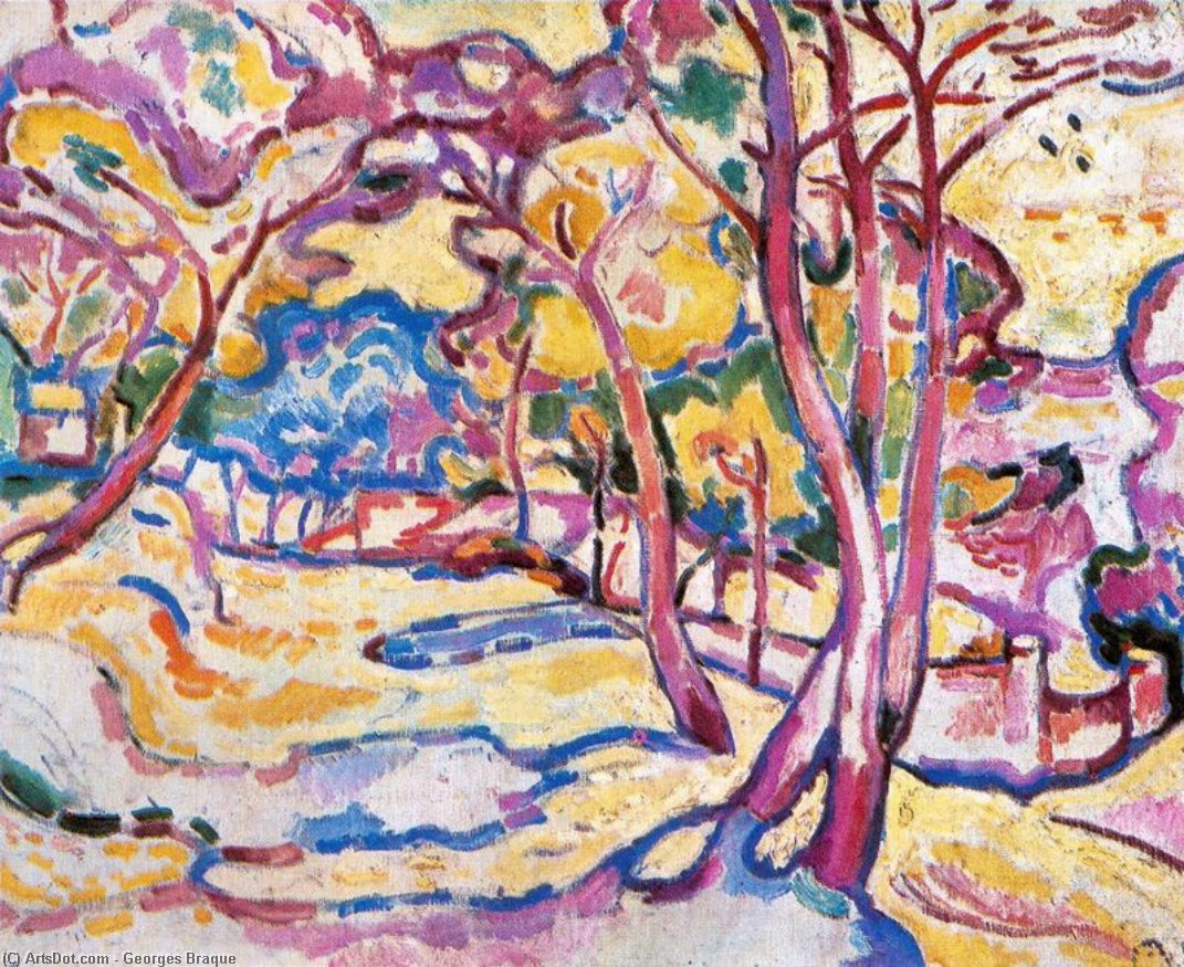 Landscape Of L'estaque — Georges Braque
