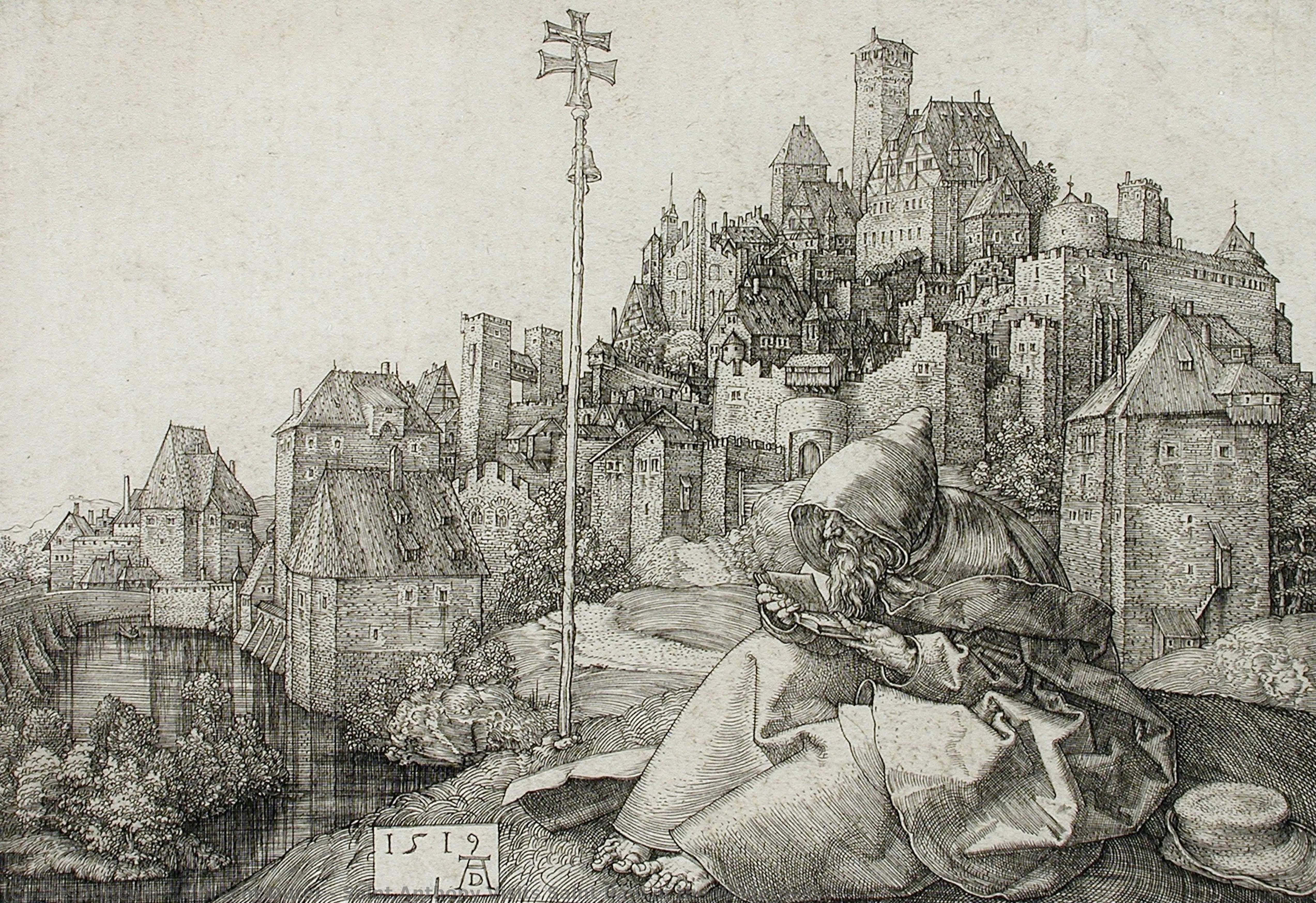 Saint Anthony Visits Saint Paul In The Wilderness — Albrecht Dürer