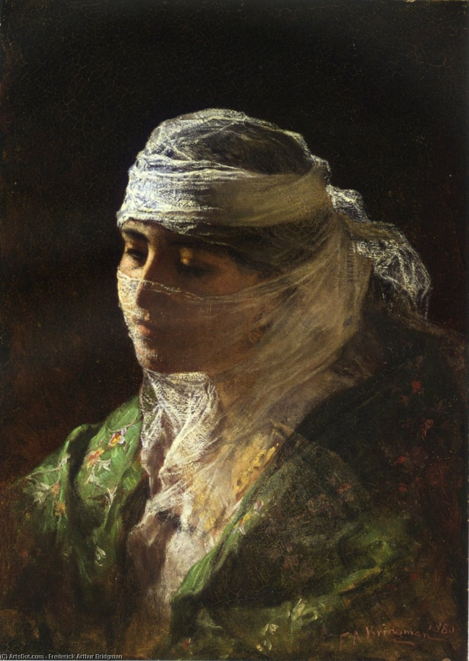 A Veiled Beauty Of Constantinople — Frederick Arthur Bridgman