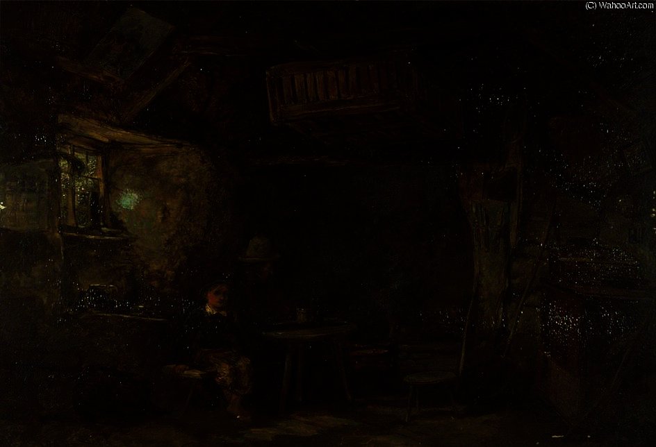 Interior Of A Welsh Cottage — William James Müller