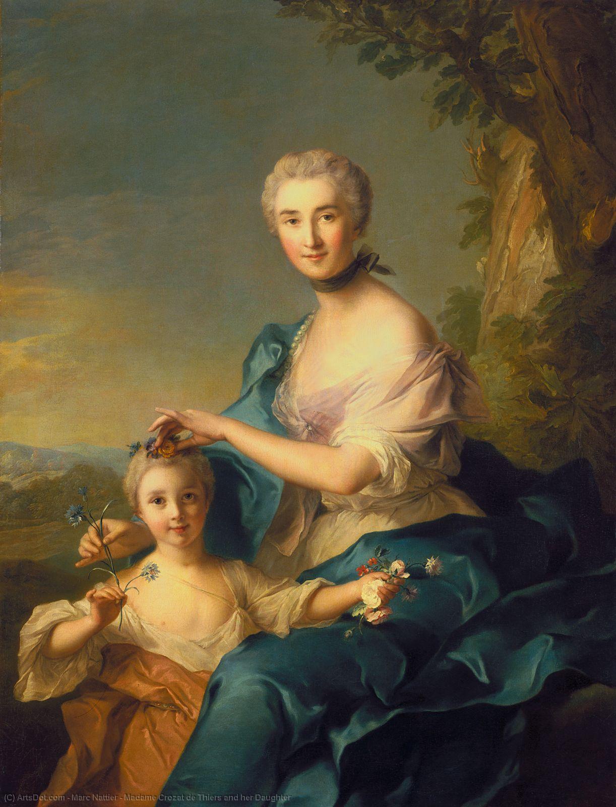 Madame Crozat De Thiers And Her Daughter — Marc Nattier
