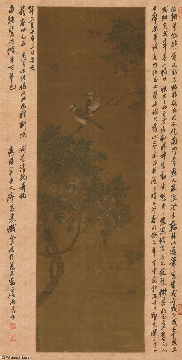 Birds On Tree Branch — Jiang Tingxi