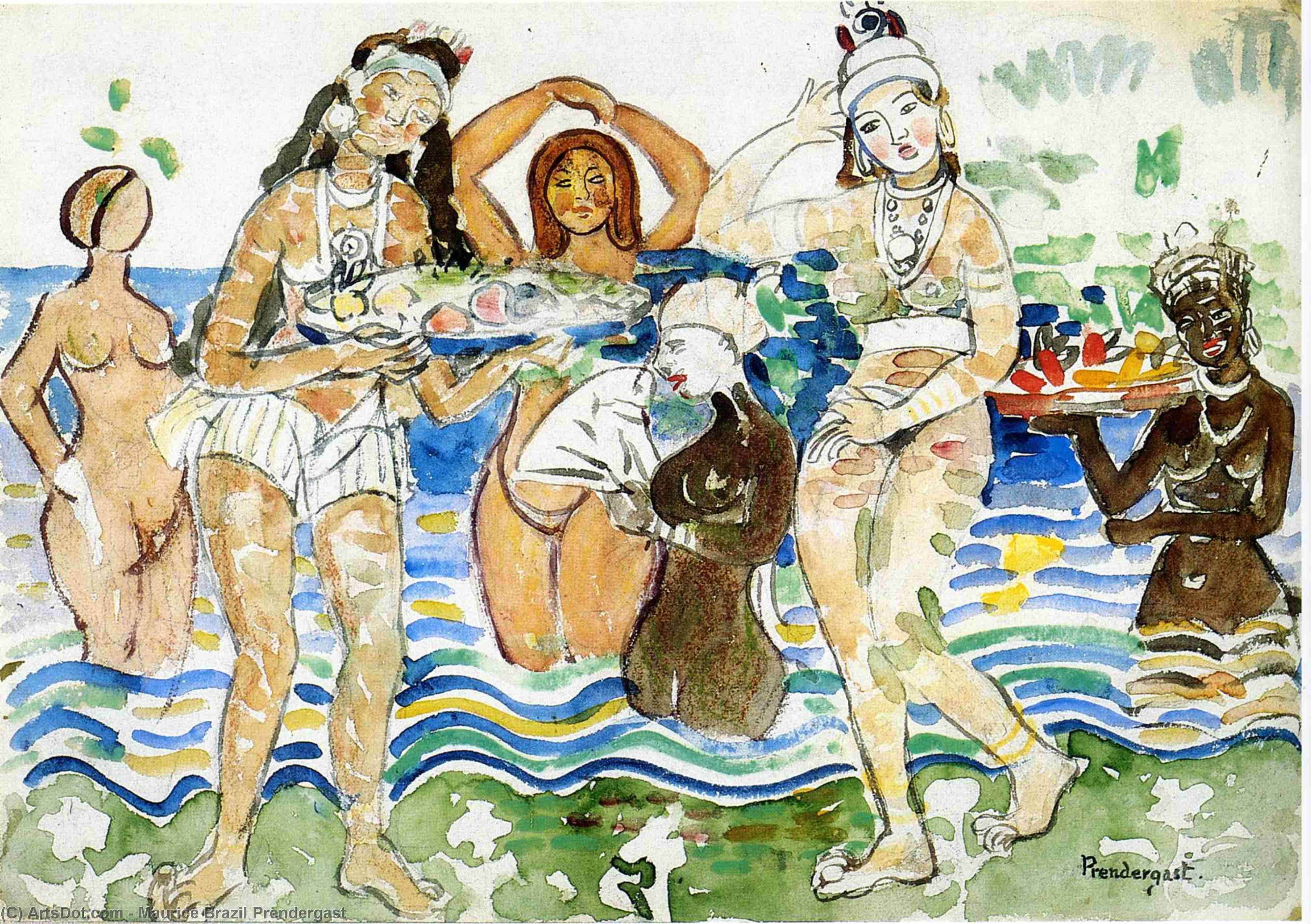 Sea Maidens — Maurice Brazil Prendergast