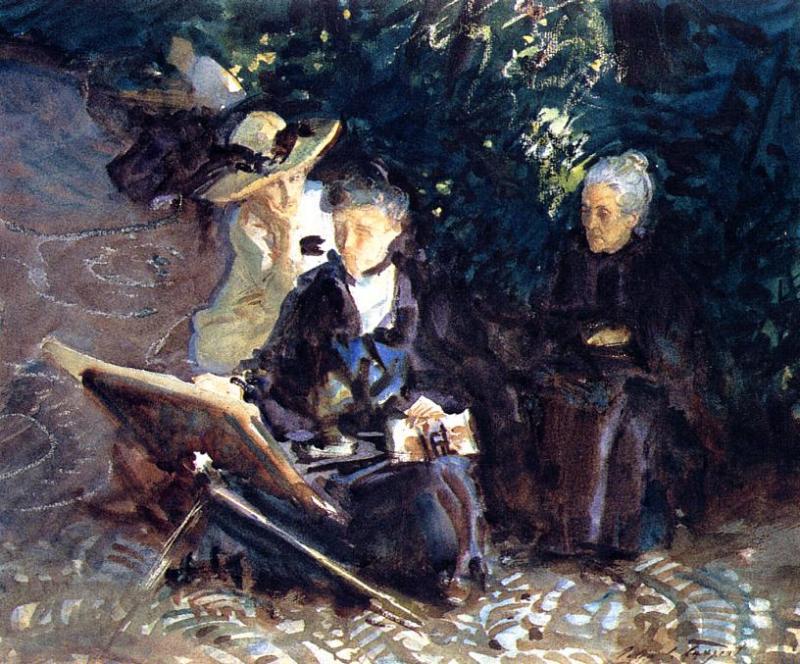 In The Generalife, Granada — John Singer Sargent