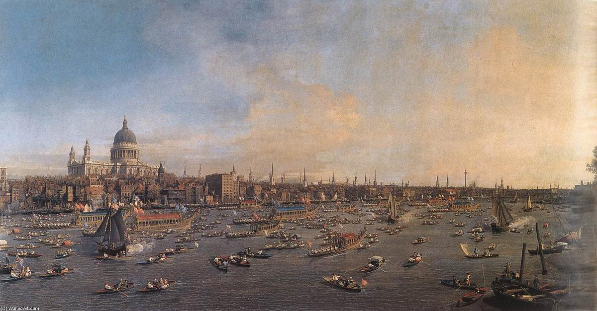 The River Thames With St. Paul's Cathedral On Lord Mayor's Day — Canaletto