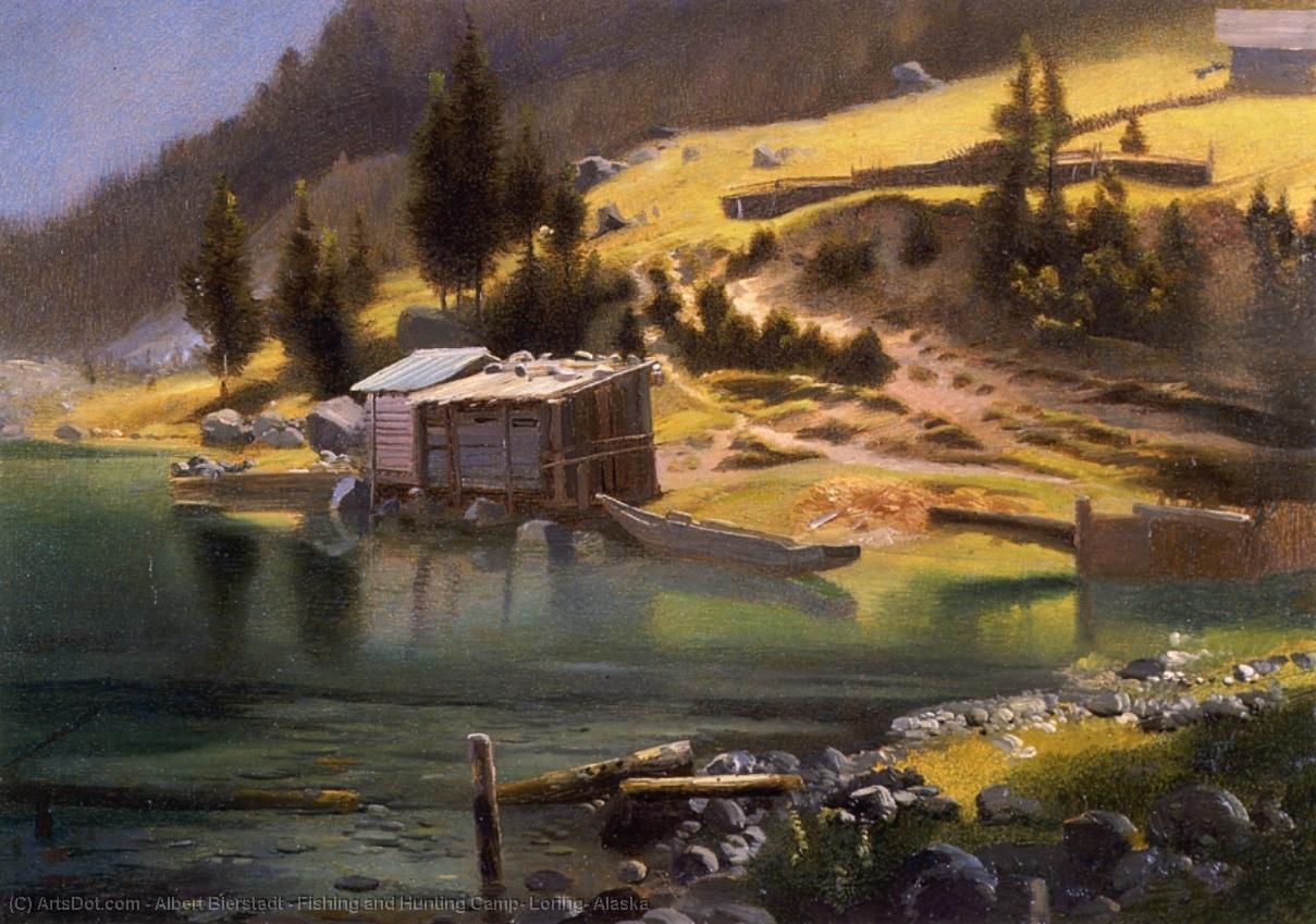 Fishing And Hunting Camp, Loring, Alaska — Albert Bierstadt