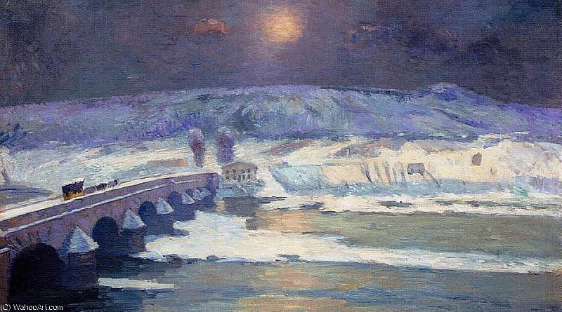 Snow In Auvergne — Albert-charles Lebourg