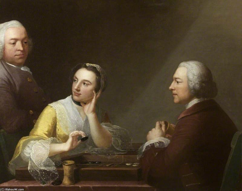 The Backgammon Trio — C Robert Edge Pine