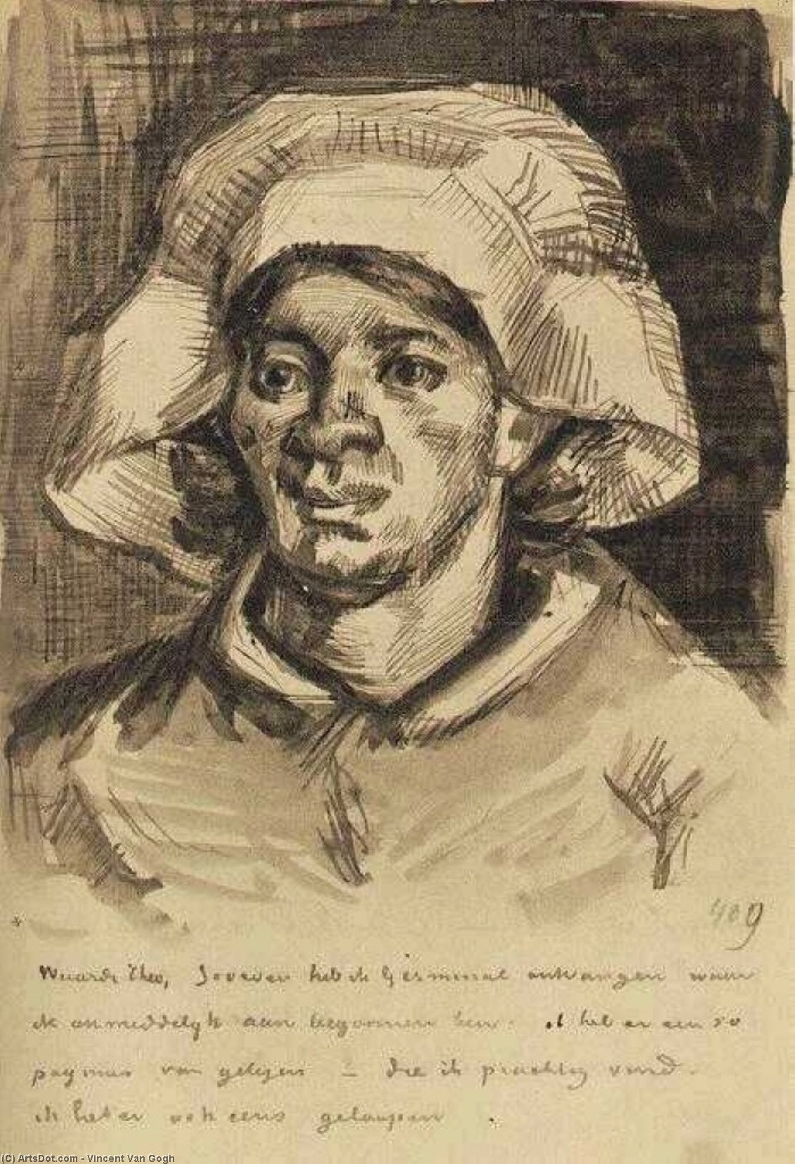 Gordina De Groot, Head — Vincent Willem Van Gogh