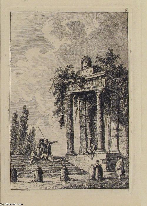 The Stairs At Quatre Bornes — Hubert Robert