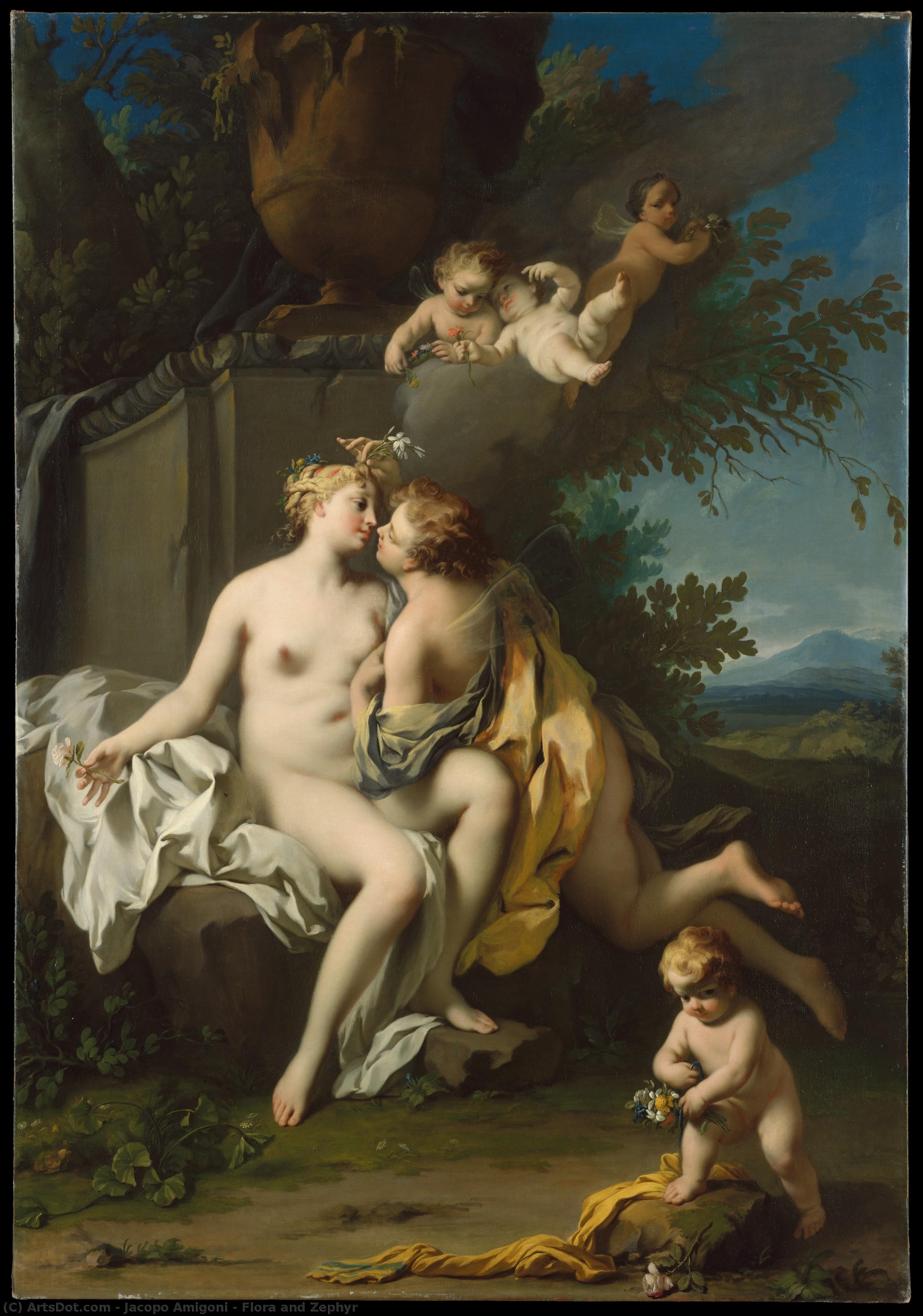 Flora And Zephyr — Jacopo Amigoni