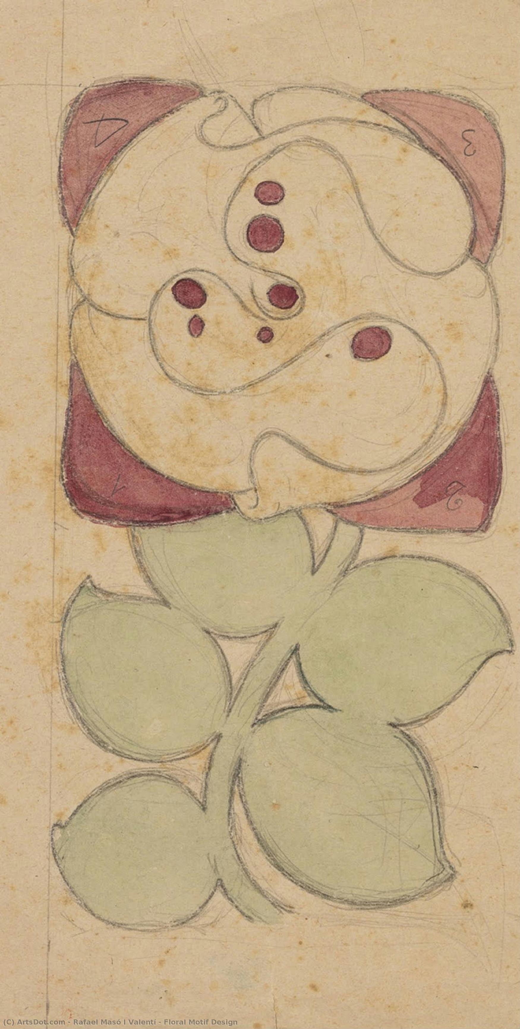 Floral Motif Design — Rafael Masó I Valentí