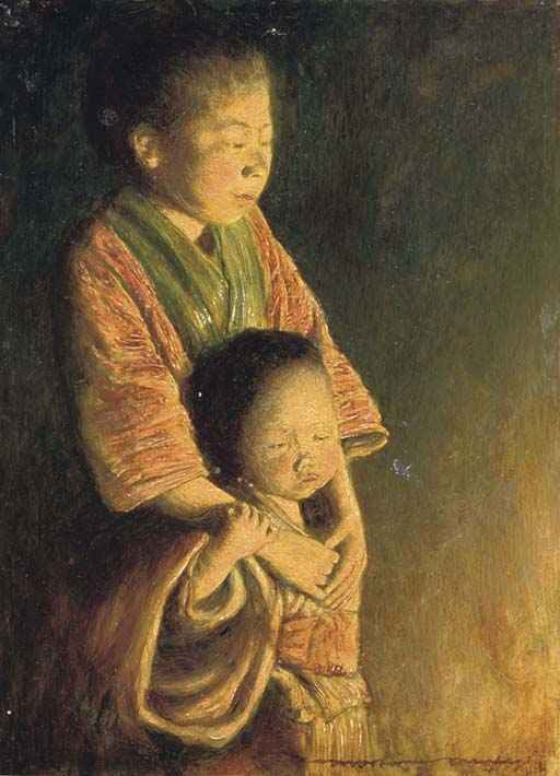 Two Japanese Figures — Mortimer Luddington Menpes