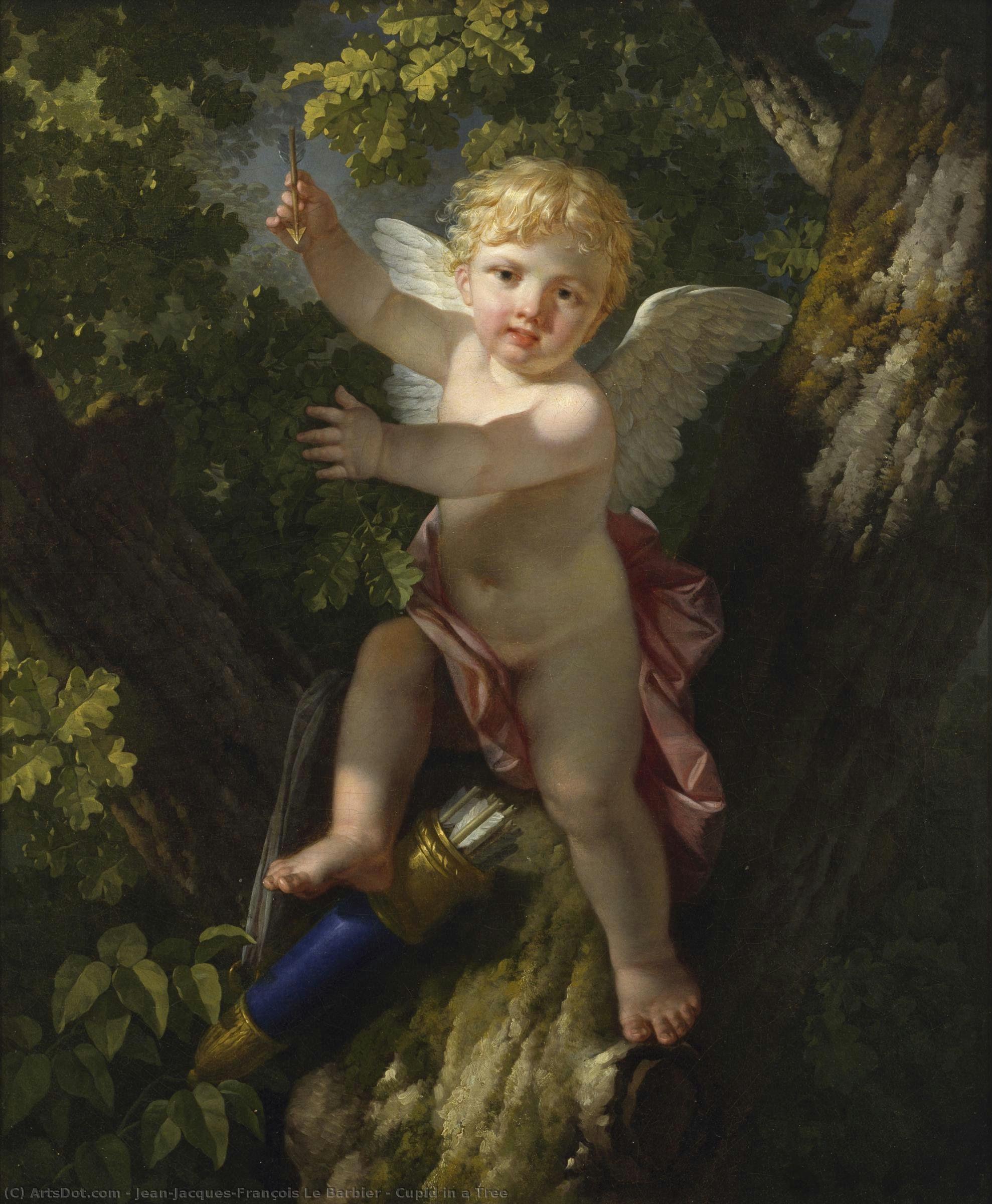 Cupid In A Tree — Jean-jacques-françois Le Barbier