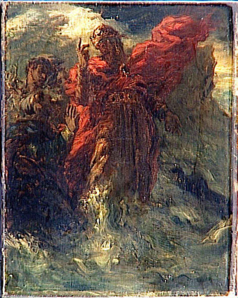 Le Roi Canut Et Ses Courtisans — Gustave Moreau