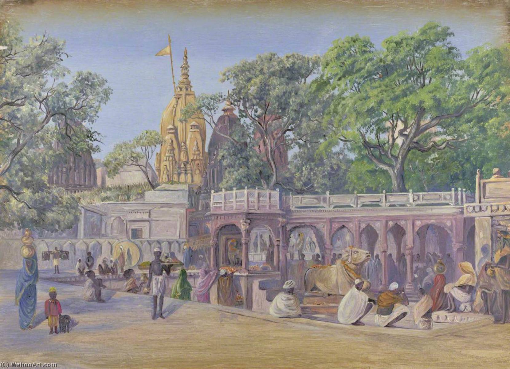 'the Golden Temple. Benares. India. Novr. 1878' — Marianne North