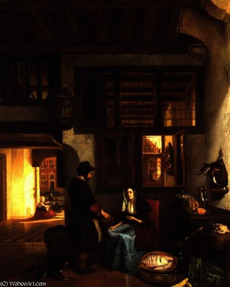 A Dutch Interior — Hubertus Van Hove