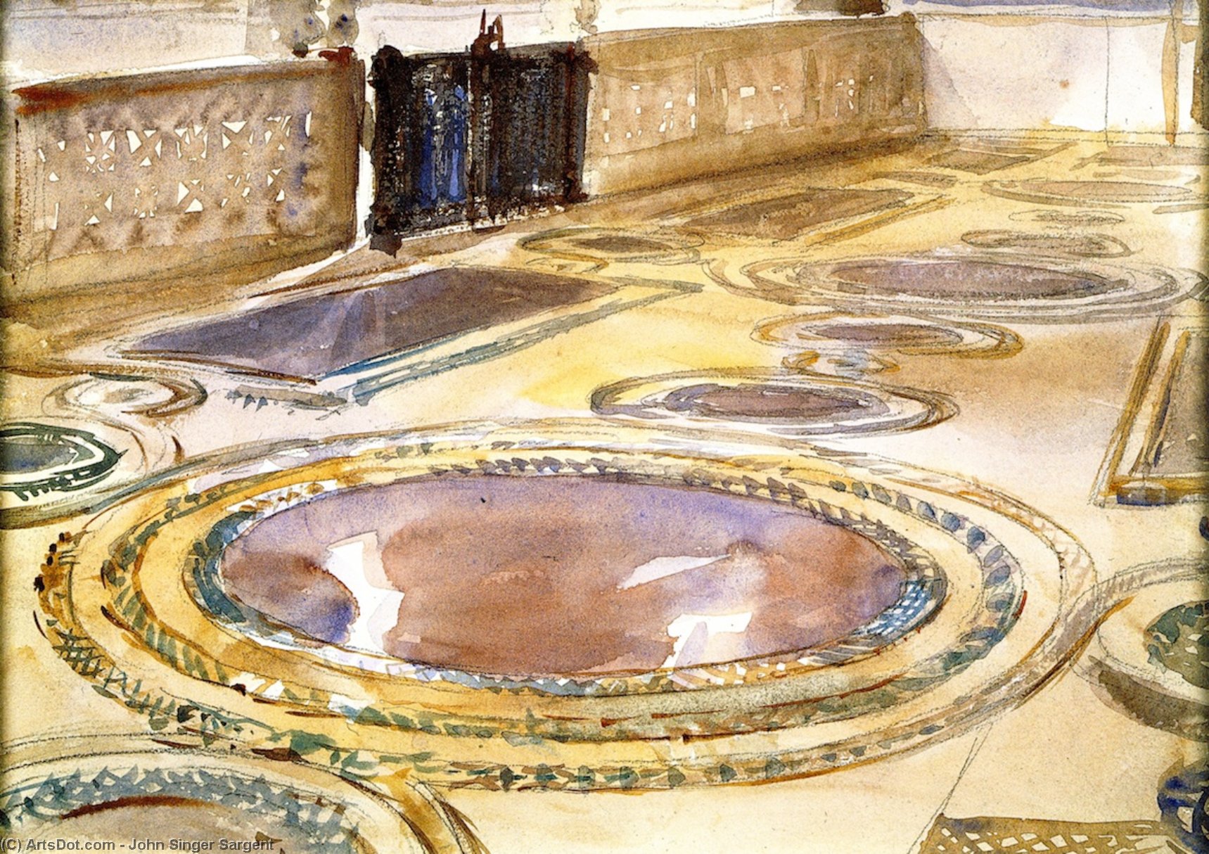 Inlaid Marble Pavement — John Singer Sargent