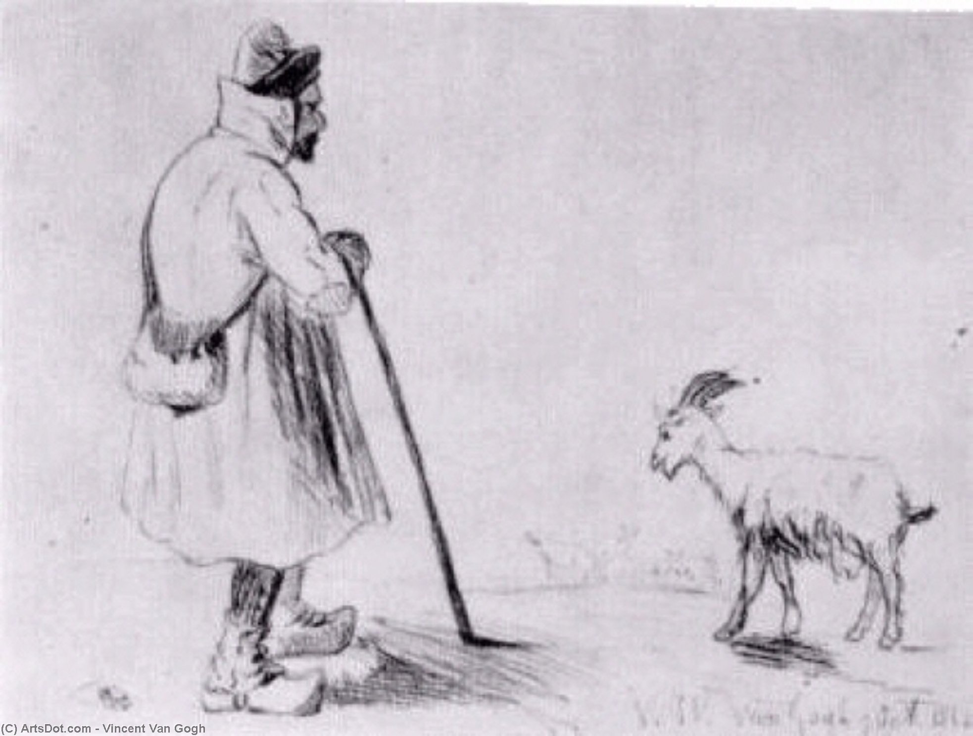 The Goat Herd — Vincent Willem Van Gogh