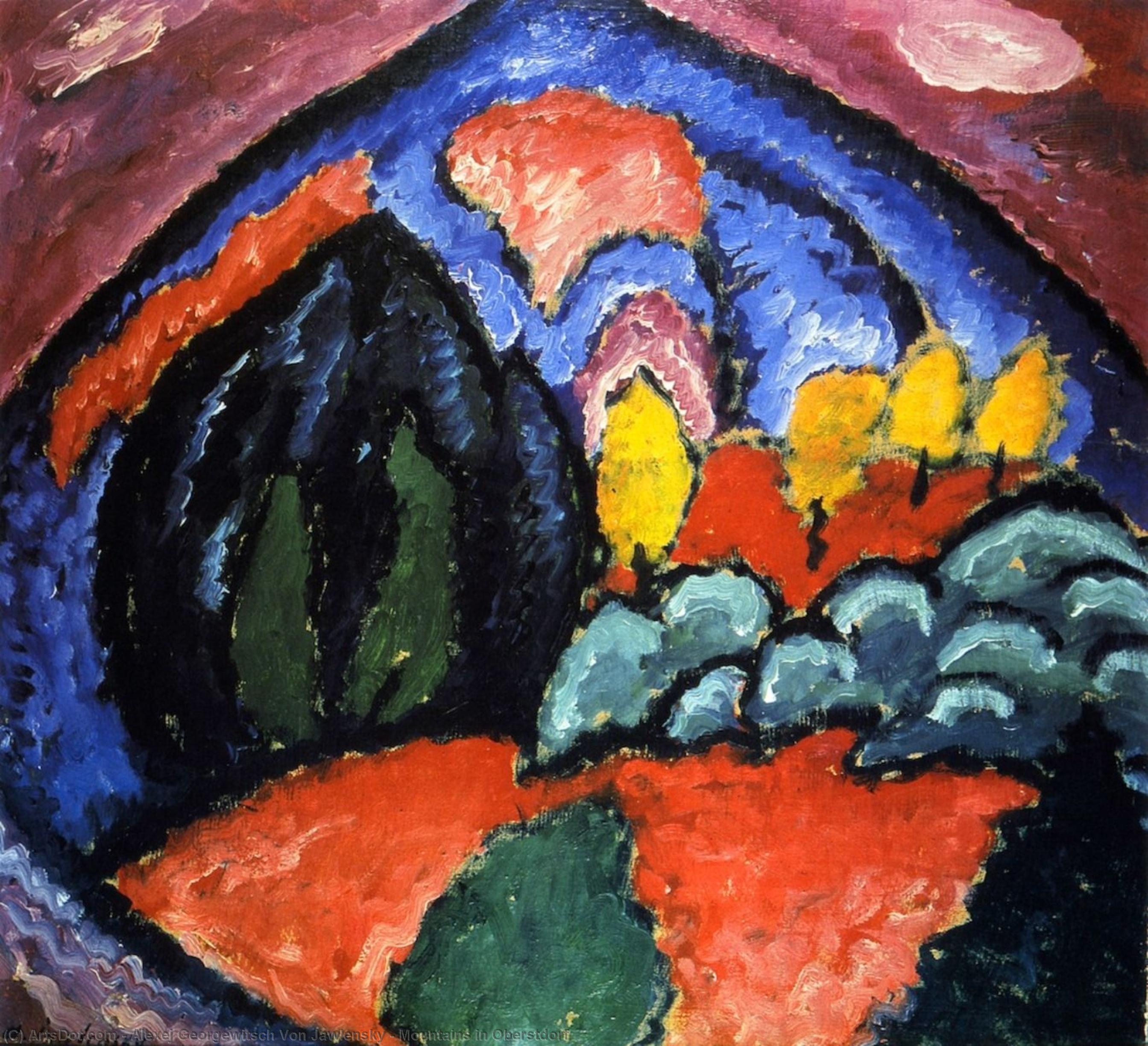 Mountains In Oberstdorf — Alexej Von Jawlensky