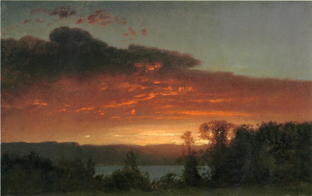 Sunset Over The Lake — William Hart
