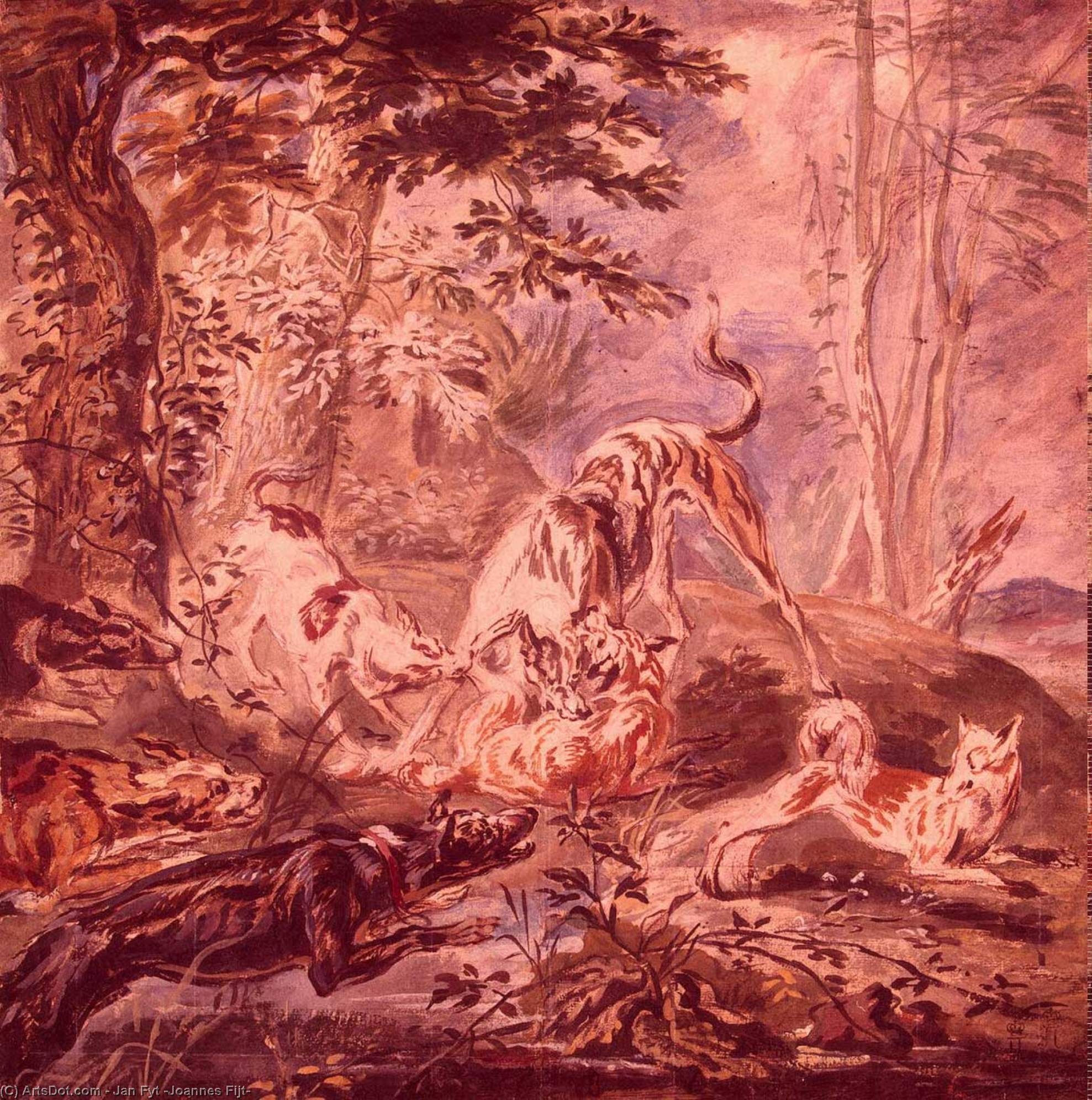 Fox Hunt — Jan Fyt (joannes Fijt)