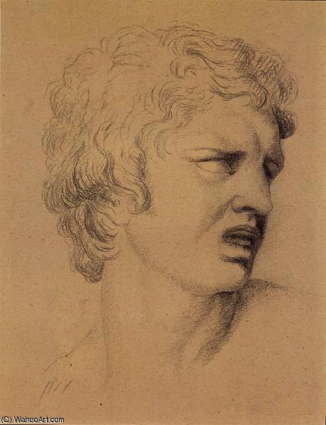 Male Head With Bitter Expression — Albin Egger Lienz